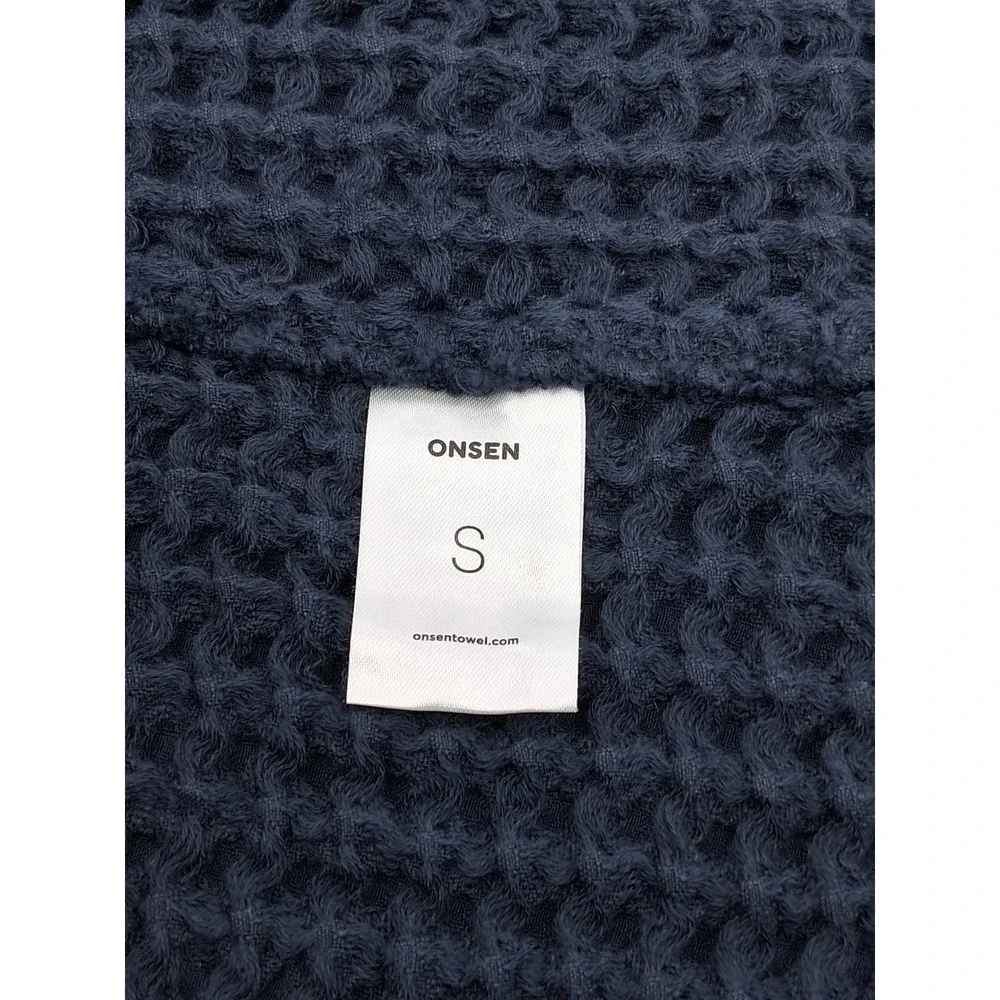 Onsen Huckberry Supima Waffle Bath Robe Twilight Blue‎ - Size Small New